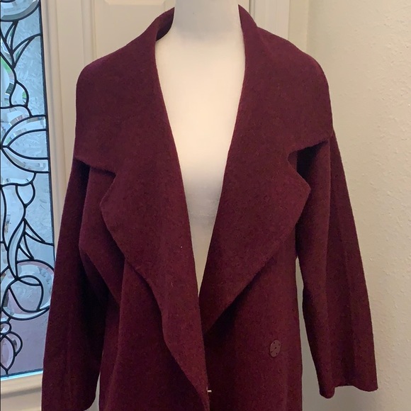 Long Wool Blend Coat size Small. NWOT - Picture 4 of 14